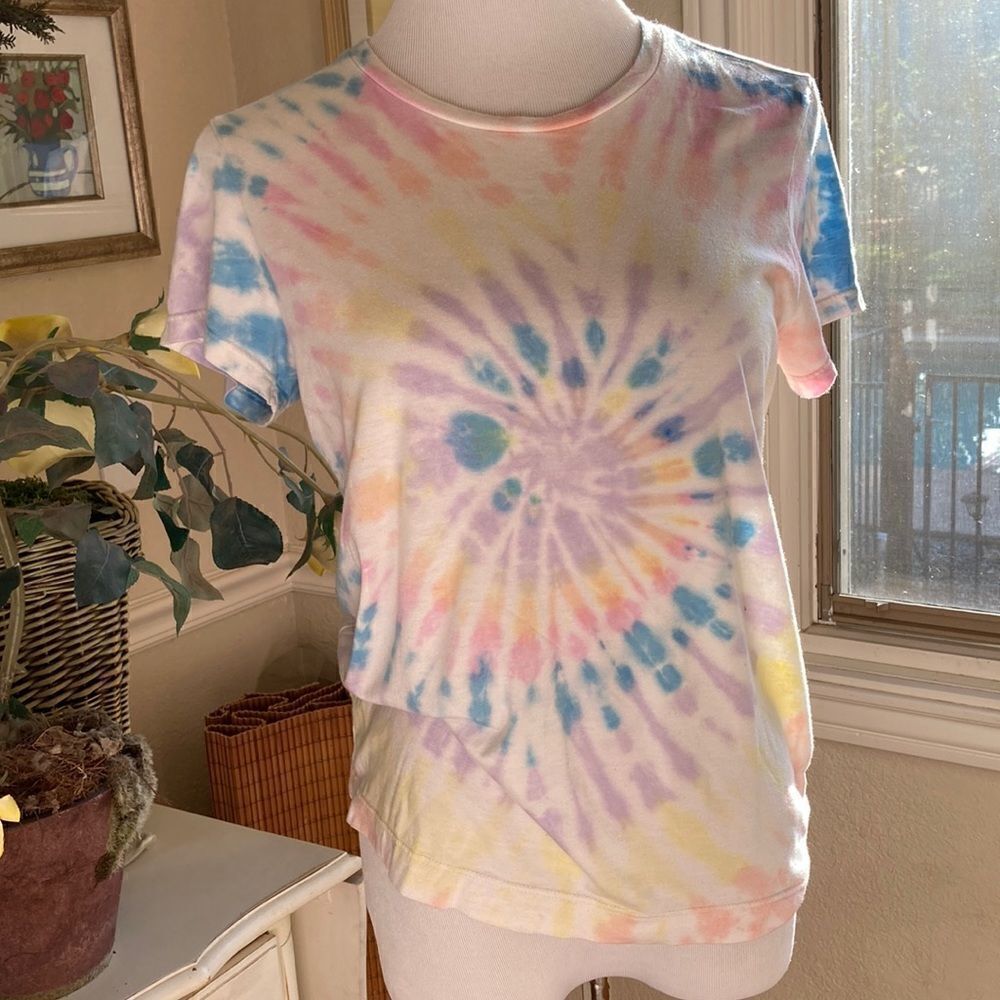 Madwell Rivet & Thread Tie-Dye Vintage Shrunken 100% Cotton Tee Made USA Size M